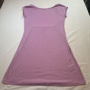 Free People Beach Rosalia Low Open Back Short Sleeve Mini Dress Lavender‎ Lg NWT